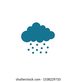 Snow or rain cloud icon  Weather concept. Can be used for web and mobile
