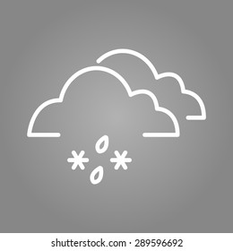 Snow and rain icon