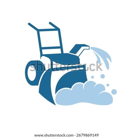 snow removal abstract logo modern style