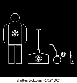 Snow removal   icon .