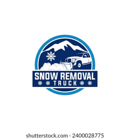 Snow Removal Logo Design Snowplow Service Frost Icon Symbol