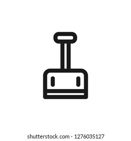 Snow removal vector icon