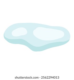 Snow roof cape. Snowfall winter snowdrift border frame icon, snowball pile and frozen peak icy edge. Vector cartoon on white background