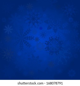 Snow Seamless blue Vector Background