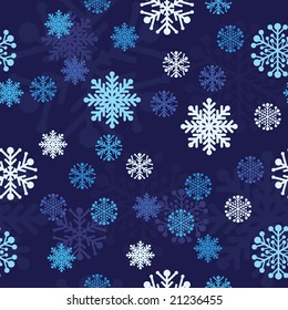 Nieve Seamless Osk Vector Azul Fondo. Serie De Fondo Sin Precedentes.