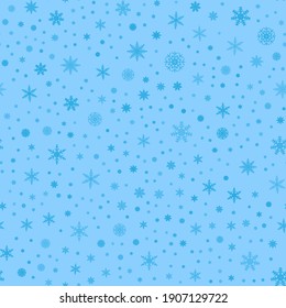 Snow Seamless Decor. Vector Scandinavian Snowflake. Graphic Nordic Pattern. Vintage Festive Pattern. Modern Xmas Circle. Vintage Snowflake. Snow Isolated Ice. Xmas January Decor. Seamless Illustration