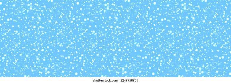 Snow seamless pattern. Cute snowflakes background. Winter wallpaper. Vector illustration. Can use for holidays decoration cards, Christmas, New Year designs, textile, fabric and wrapping paper