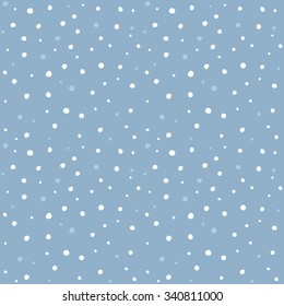 Snow seamless pattern. Vector illustration