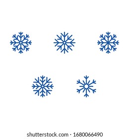 Vektorillustration mit Schneebildern 