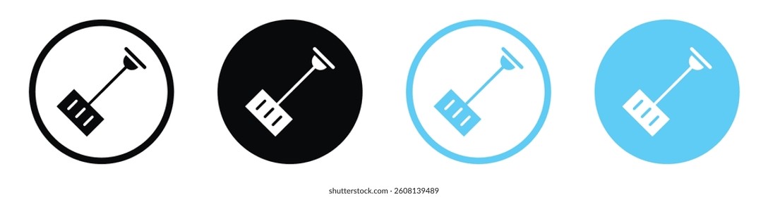 Snow shovel icon collection. vector illustration set