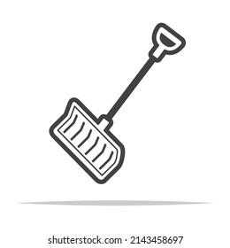 Snow Shovel Icon Vector Isolated