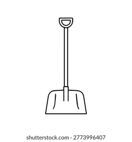 Snow shovel line icon
vector line icon on a white background