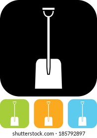 Snow shovel vector icon