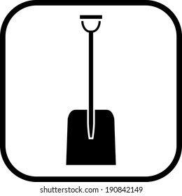 Snow Shovel Vector Icon