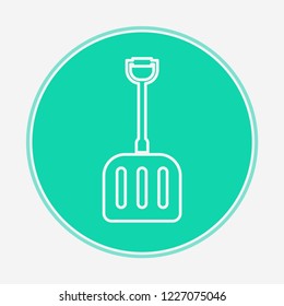 Snow shovel vector icon sign symbol