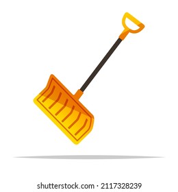 Snow shovel vector isolated illustration