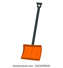 Snow shovel vector isolated on white background