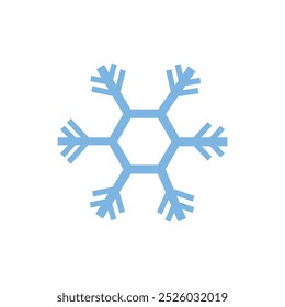 snow sign ,Snowflake icon or logo. Christmas and winter theme symbol. winter icon Vector and illustration.