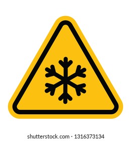 snow sign triangle 