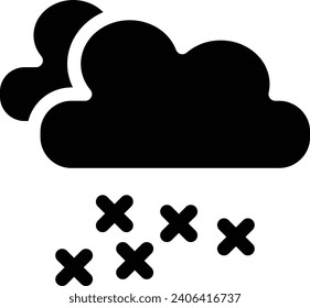Snow single vector line icon