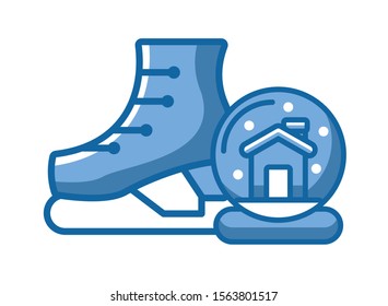 snow skate sport isolated icon vector illustration design