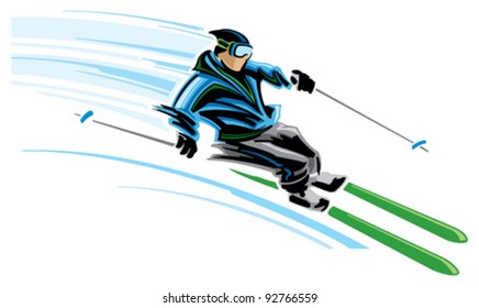 Snow skier