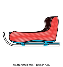 snow sled icon 