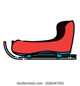 snow sled icon 