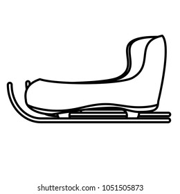 snow sled icon 