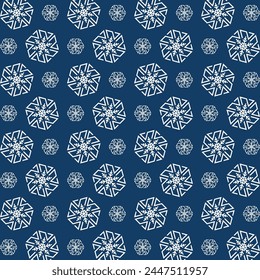 Snow smooth trendy multicolor repeating pattern vector illustration background design