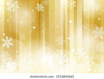 Fondo de Imagen de oro de copo de nieve