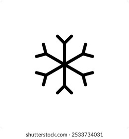snow, snowflake icon vector design template