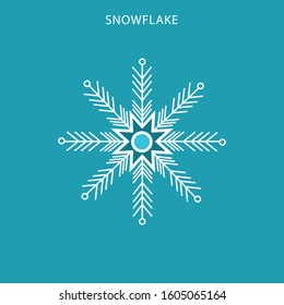 Snow Snowflake Minimalist Flat Line Outline Stroke Icon Pictograph Symbol Set