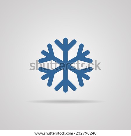 snow, snowflake, winter icon isolated on background. vector illustrations