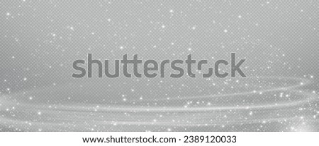 Snow and snowflakes on transparent background. Winter snowfall effect of falling white snow flakes and shining, New Year snowstorm or blizzard realistic backdrop. Christmas or Xmas holidays.