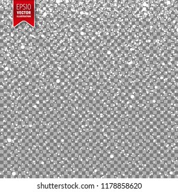 Snow with snowflakes. Winter background for Christmas or New Year holidays. Falling snow effect. Frost storm, snowfall, ice.