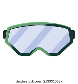 Snow sport goggles vector cartoon illustration isolated on a white background.