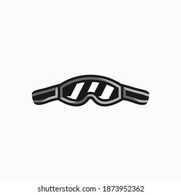 snow sport goggles vector illustration template