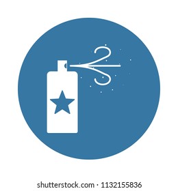 snow spray icon. Element of party icons for mobile concept and web apps. Badge style snow spray icon can be used for web and mobile apps