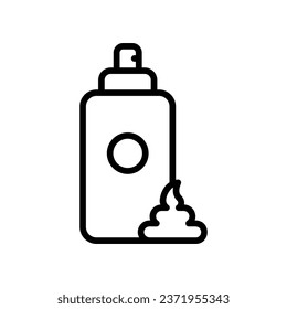 Snow Spray icon isolate on white background vector stock illustration.