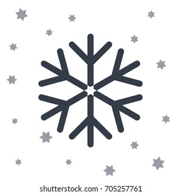 Snow star icon 