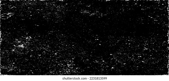 Snow, stars, fairy twinkling lights, rain drops on black background. Abstract vector noise. Small particles of debris and dust. Distressed uneven grunge texture overlay.
