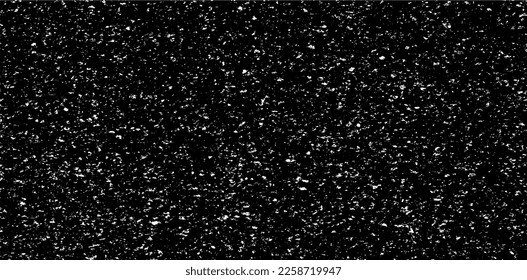 Snow, stars, fairy twinkling lights, rain drops on black background. Abstract vector noise. Small particles of debris and dust. Distressed uneven grunge texture overlay.
