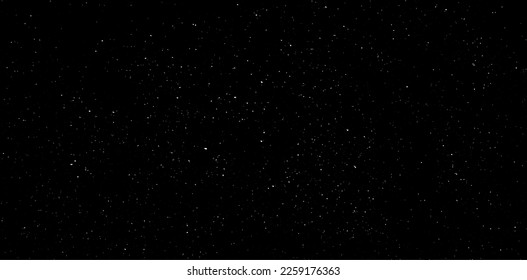 Snow, stars, fairy twinkling lights, rain drops on black background. Abstract vector noise. Small particles of debris and dust. Distressed uneven grunge texture overlay.