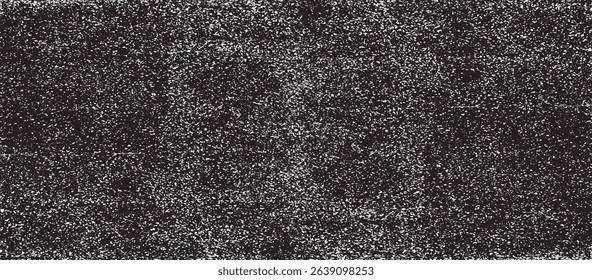 Snow, stars, fairy twinkling lights, rain drops on black background. Abstract vector noise. Small particles of debris and dust. Distressed uneven grunge texture overlay.