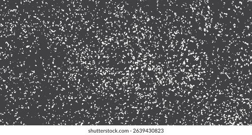 Snow, stars, fairy twinkling lights, rain drops on black background. Abstract vector noise. Small particles of debris and dust. Distressed uneven grunge texture overlay