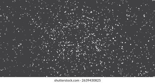 Snow, stars, fairy twinkling lights, rain drops on black background. Abstract vector noise. Small particles of debris and dust. Distressed uneven grunge texture overlay