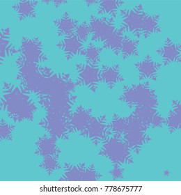 snow stars falling down. Violet, mint