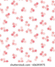 Snow Stars, Seamless pattern with small flowers