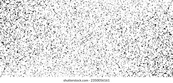 Snow, stars, twinkling lights, rain drops on black background. Abstract vector noise. Small particles of debris and dust. Distressed uneven grunge texture overlay.